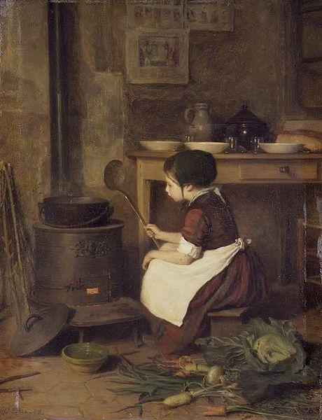 Pierre Edouard Frere Little Cook oil painting image